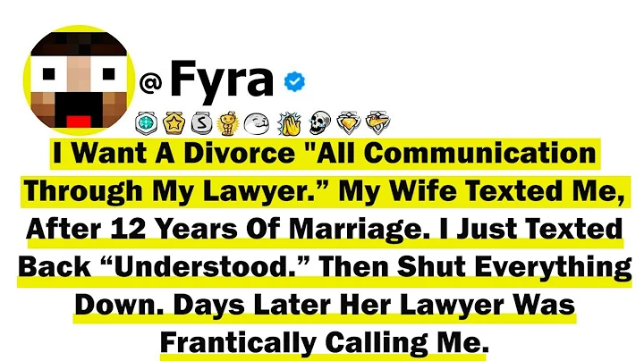 I Want A Divorce All Communication Through My Lawyer ” My Wife Texted Me, After 12 Years Of Marriage