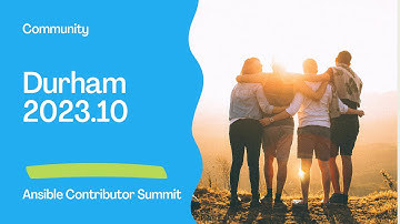 Ansible Contributor Summit 2023.10