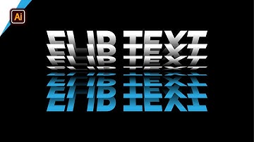 How to Create Flip Text Effect in Adobe Illustrator - Adobe Illustrator Tutorial