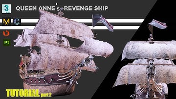 how to create pirates ship in 3Dsmax part 2 _ Hard surface modeling in 3DSmax tutorial