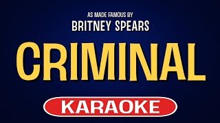 Criminal (Karaoke Version) - Britney Spears