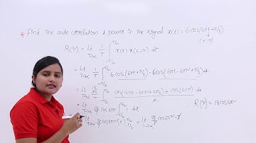 Auto Correlation Function of Power Signal Problem