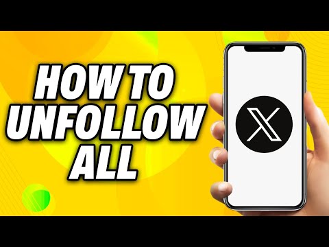 How to unfollow all on X (Twitter) tutorial thumbnail