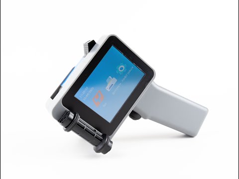 Ручний маркіратор з картриджем Yaomatec каплеструменевий принтер датувальник Q-compact Blue, видео 1