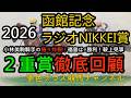 【回顧】2026函館記念&ラジオNIKKEI賞！ファウストラーゼン&小林美駒騎手の捲り炸裂！福島◎サノノグレーターも強い競馬で！