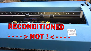 Bad IBM Selectric "Reconditioned" Typewriter, Poor Service, Repairs, Adjustment, Cleaning