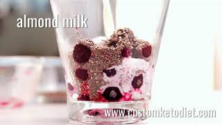 Keto Blueberry Pudding / weight loss / diet