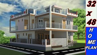 30x40 house plan I| 32x48 Latest House plan ||32x48 house plan  II 30 x 40 ghar ka naksha