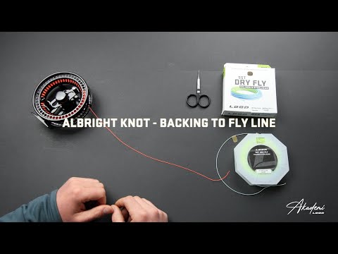 How to Tie the Albright Knot  Attach Backing to Shooter or Fly