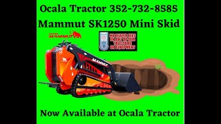 Unveiling the Mammut SK1250 Diesel Mini Skid Steer: Compact Powerhouse Now at Ocala Tractor.