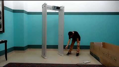 Walk-Through Metal Detector Installation Video