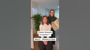 Part 2 Colour Analysis 😍- MUTED VS CLEAR ✨ #colour #fashion #colouranalysis #personalstylist