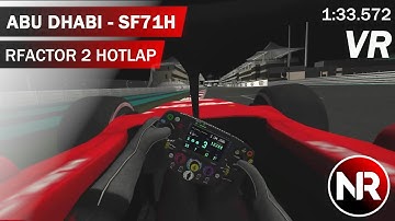 rFactor 2 / VR - Ferrari SF71H (ACFL F1 2018), Abu Dhabi Hotlap (1:33,572)