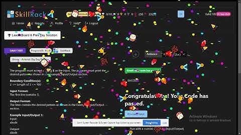 SKILLRACK|DAILY TEST|15/10/2023|PYTHON|skillrack daily challenge today solutions|dt||
