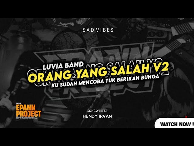 DJ ORANG YANG SALAH - LUVIA || KU SUDAH MENCOBA TUK BERIKAN BUNGA BOOTLEG class=