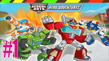 Game robot biến hình Xe cứu hộ cho trẻ em 1 | Transformers Rescue Bots: Hero Adventures | DCTE