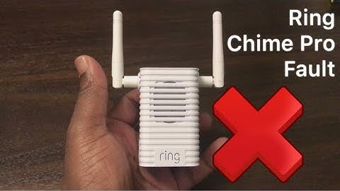 RING Chime Pro FAULTS