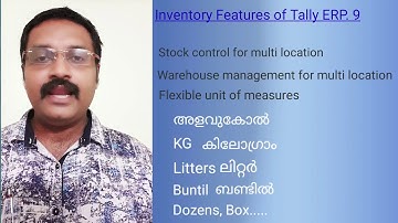 Inventory Features of Tally ERP. 9