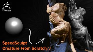 Creature SpeedSculpt From Scratch | ZBrush Sculpting Timelapse screenshot 1