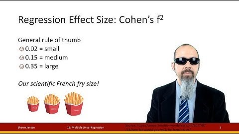 13.7 Multiple Linear Regression: Effect Size & Power