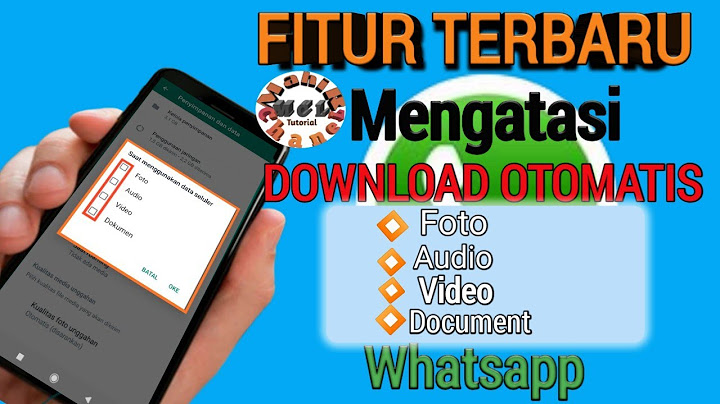 Bagaimana cara menonaktifkan download otomatis di WhatsApp?