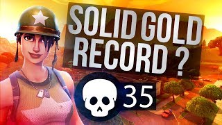 35 Kill Soloish vs Squads (Solid Gold) Fortnite