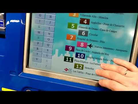Метро в Мадриде покупка карты (попытка)