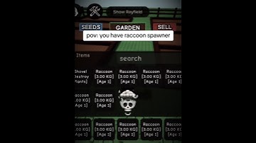 UNLI RACCOON💀 #growagarden #roblox #script #delta #robloxedit #robloxshorts #gaming