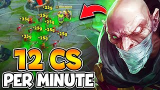 Singed but I spend the entire game proxying in the enemy base (12 CS PER MINUTE)