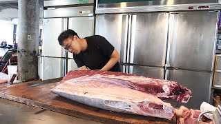 300 kg Bluefin Tuna Cut Perfectly right now in 5 minutes