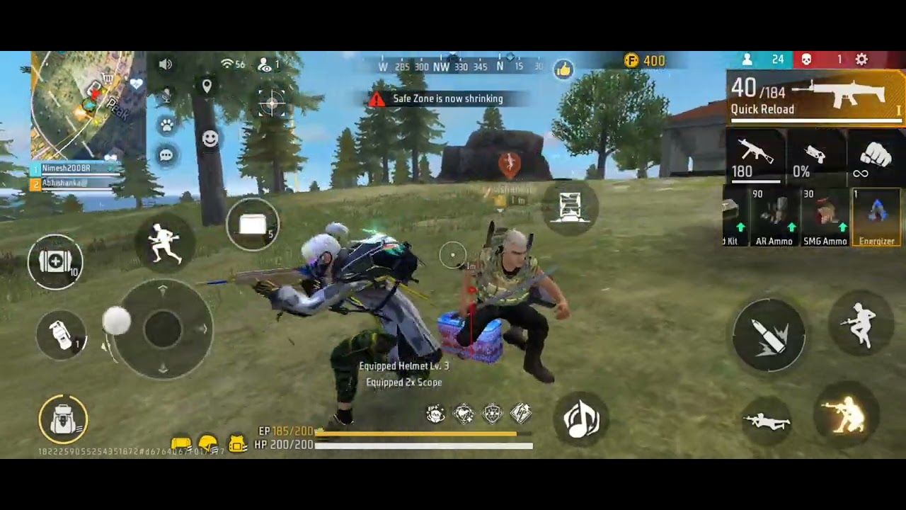 free fire 20 kills solo vs squad please subscribe my channel - YouTube