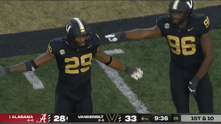 Vanderbilt Highlights vs Alabama 2024 - Vanderbilt Radio Call