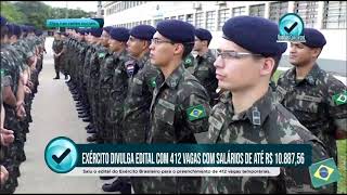 Concurso do Exército oferece vagas com salários de até R$ 8,2 mil; confira