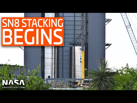 SpaceX Boca Chica - Starship SN8 enters Stacking Operations