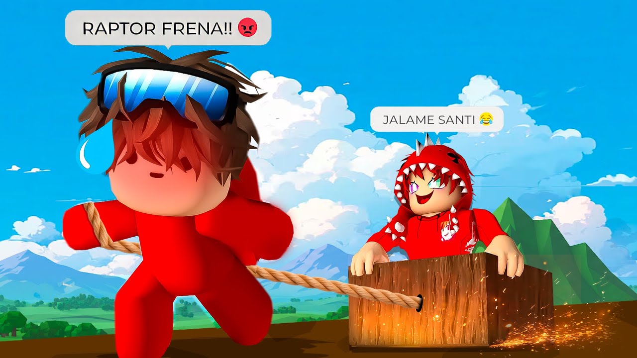 No juegues el OBBY de JALAR a tu AMIGO 😨