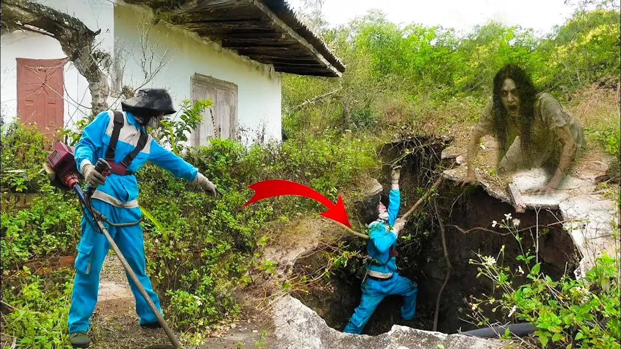 Time-Lapse: Haunted House Horror - Ghost Woman Attacks and Sends Us Falling Into Haunted Tunnel!👻
