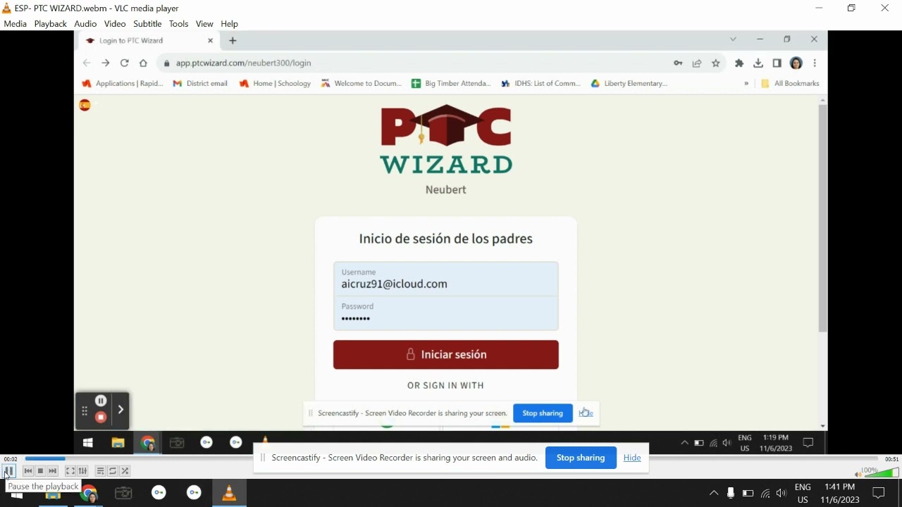 PTC Wizard Español- Vamos a aprender a programar " Conferencia de Padres y Profesores"2023
