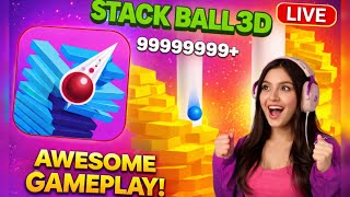 🔥 STACK BALL 3D LIVE 😍  | Ultimate Smash Fun! #shorts #live #gamplya