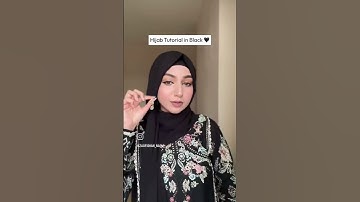 Hijab tutorial in black #hijabtutorial #trending #fashion #modesty #styling #hijabfashiontrends #yt