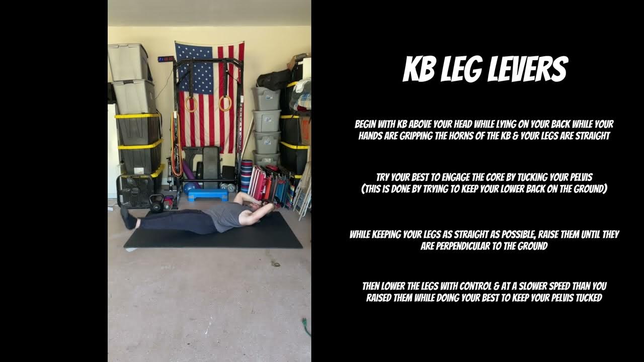 Kettlebell Leg Levers Single Kettlebell Exercise Core Workout YouTube