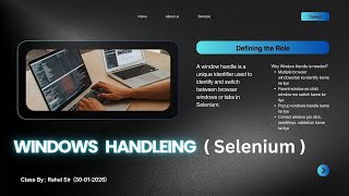 Window Handling in Selenium Part- 1 (30-01-2026)