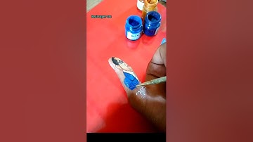 Dr. Babasaheb drawing in finger with watercolor #status #shorts #dr.bheemraoAmbedkar