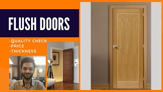 Flush Doors | फ्लश डोर | Quality Check | Manufacturing, Materials Used, Price, Thickness