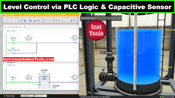 Factory IO: ON-OFF Level Control via PLC Logic and Capacitive Sensor