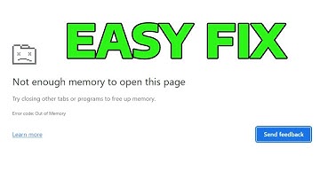 How To Fix Not Enough Memory to Open This Page Chrome Error (Easy Solution)