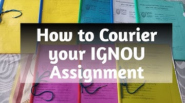 How to Courier your IGNOU Assignment |Nehal Creation #ignou