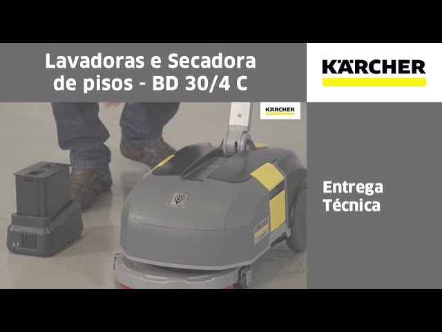 Lavadora e Secadora de Pisos - BD 30/4 C - Entrega Técnica - YouTube