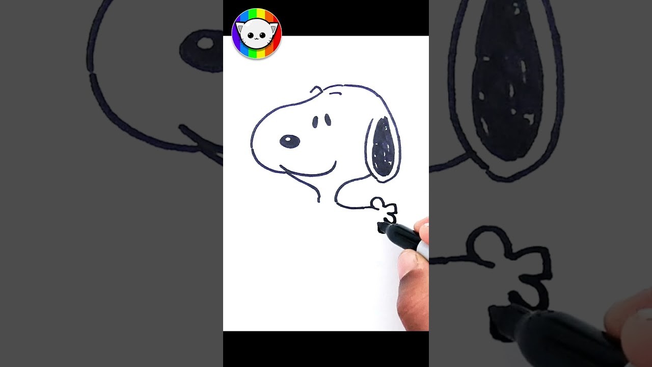How to Draw Snoopy Step by Step | आसान चित्र | 