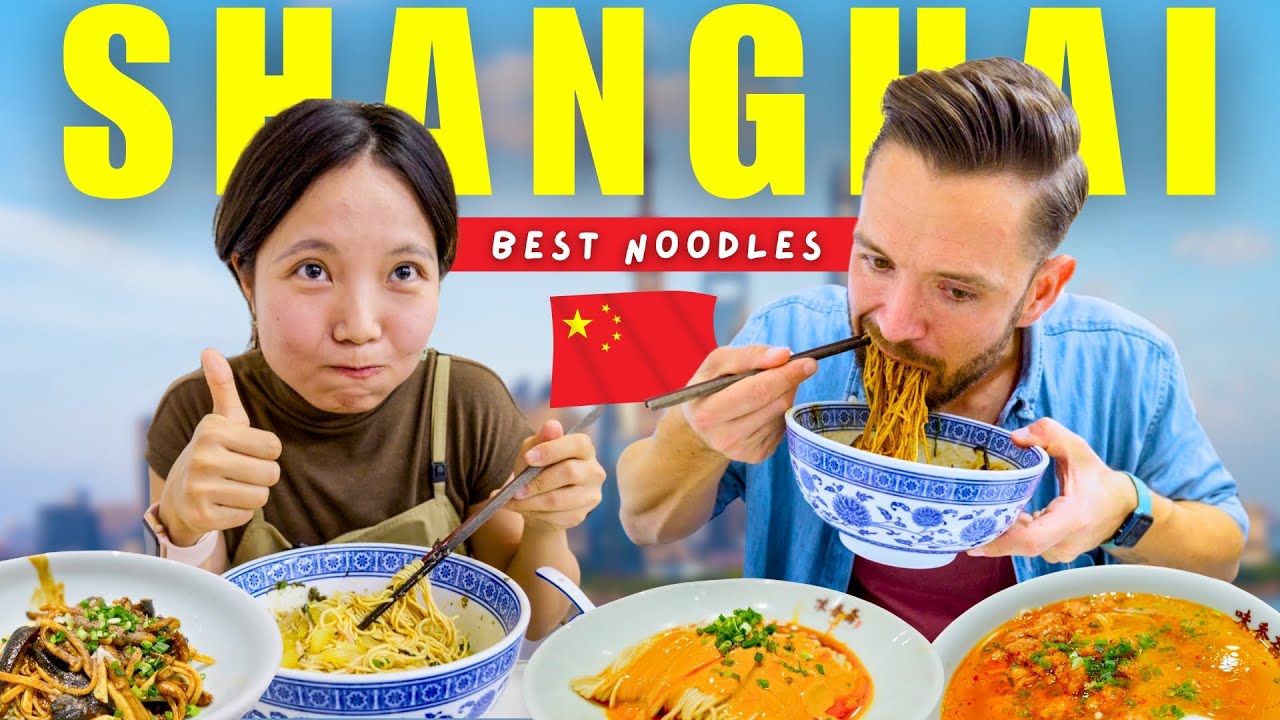 A Full Day Eating ONLY NOODLES in Shanghai China 🇨🇳