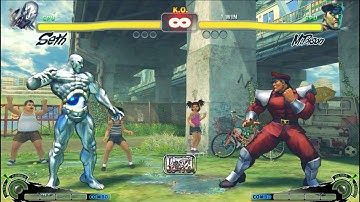 SETH VS M.BİSON | CPU VS CPU Ultra Street Fighter IV  (Hardest AI)